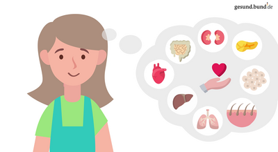 Eine junge Frau denkt über die Organspende nach.